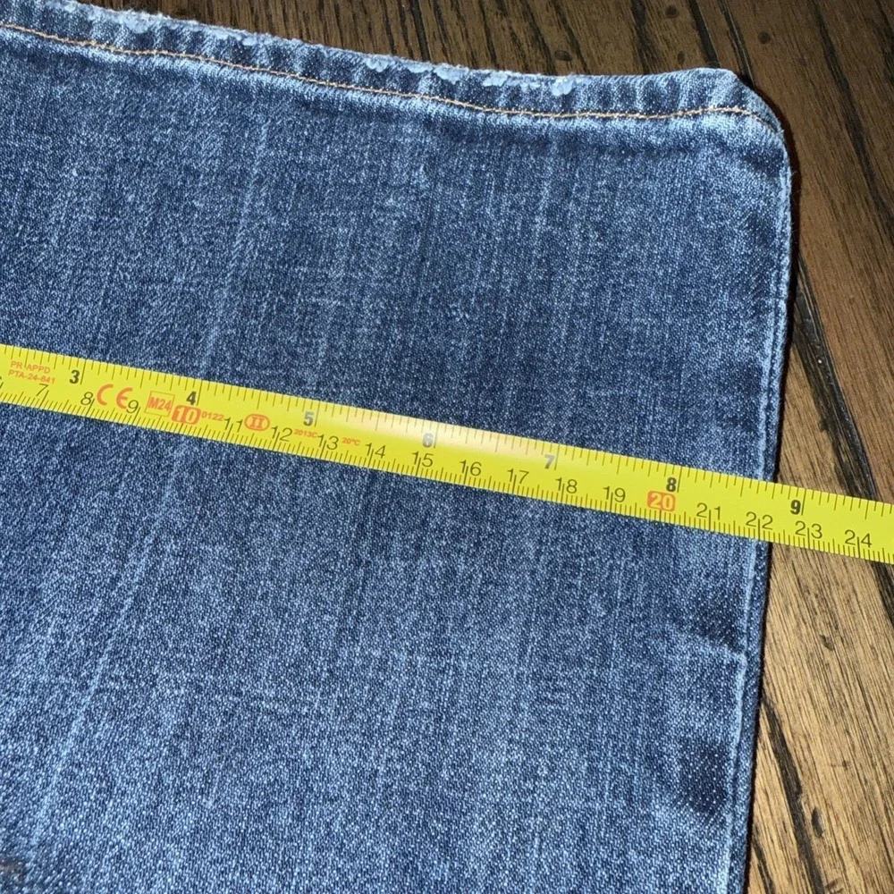 7 For All‎ Mankind Vintage Women's Boycut Stretch Low Rise Button Fly Jean Sz 30